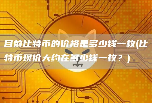 目前比特币的价格是多少钱一枚 - 比特币现价大约在多少钱一枚？